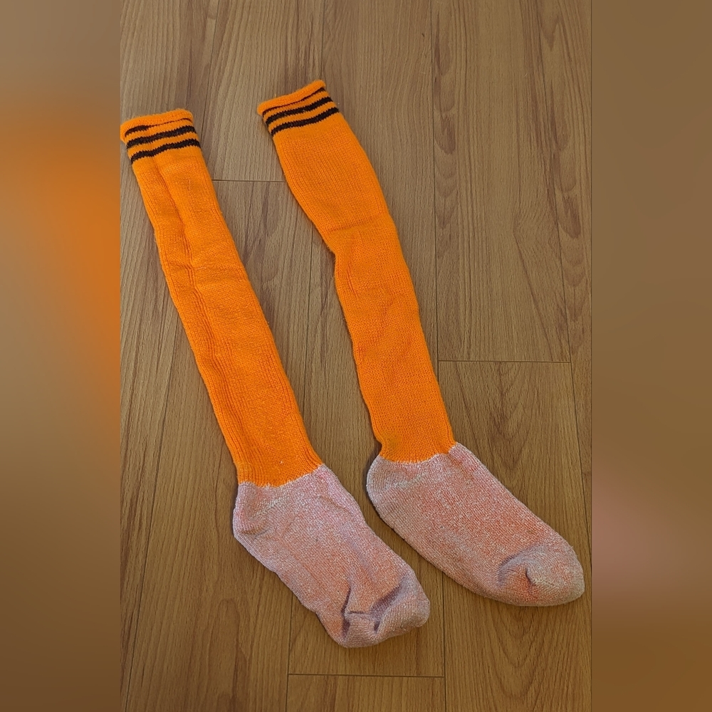 Bright Orange Soccer Socks - One Size